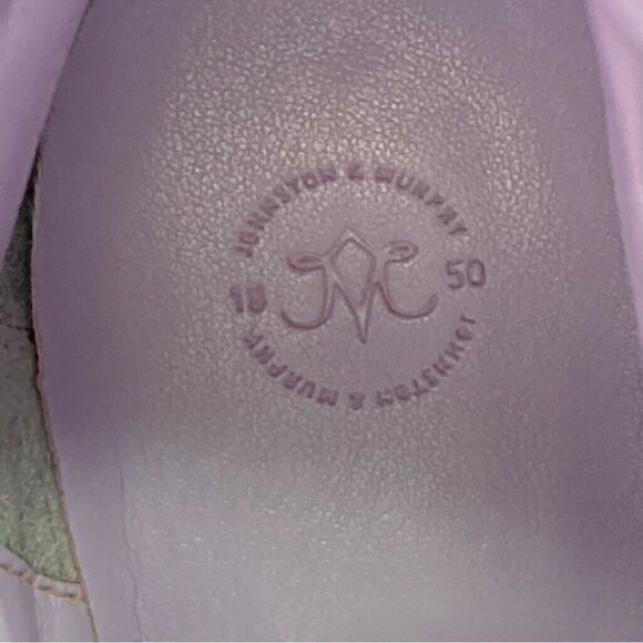 Johnston & Murphy Womens Motorcycle Boots Black Leather Block Heels Pull On 7.5 - Picture 7 of 9